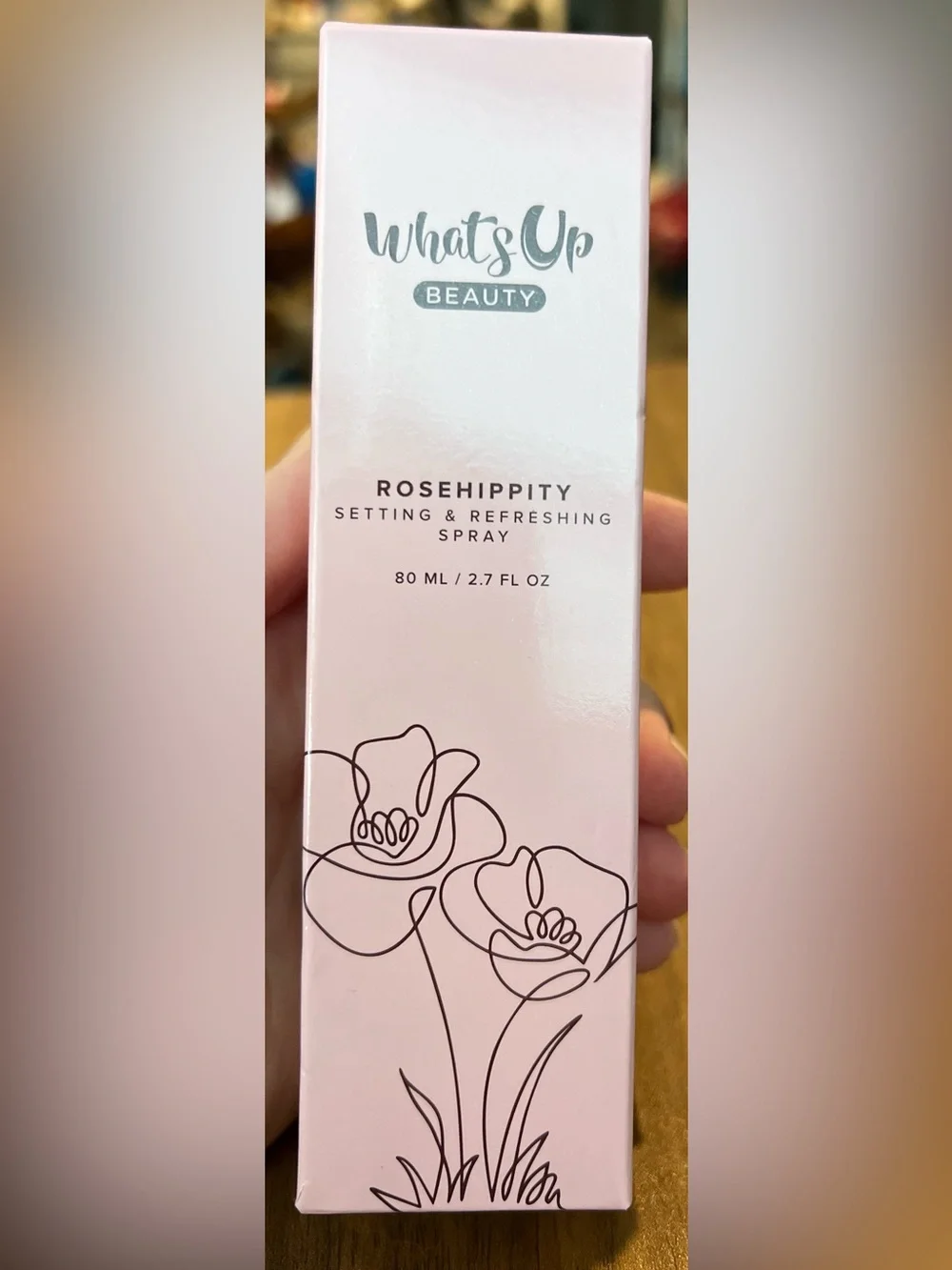 WHATS UP BEAUTY ROSEHIPPITY SETTING & REFRESHING SPRAY 80ML/2.7 FL OZ - NEW